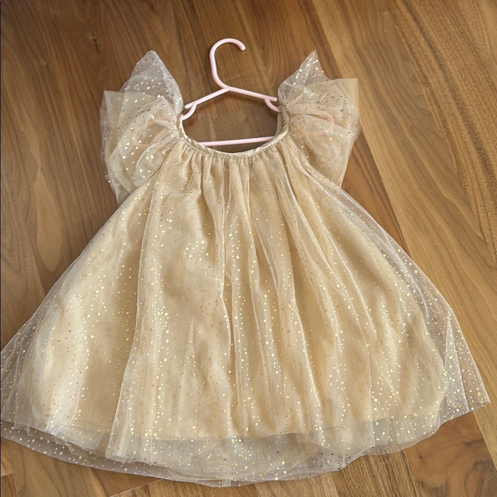 Glittering Gold Tulle Dress